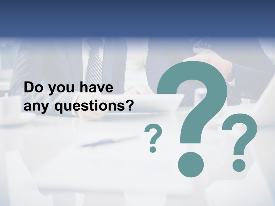 Focus Busy Touchpad PowerPoint Template