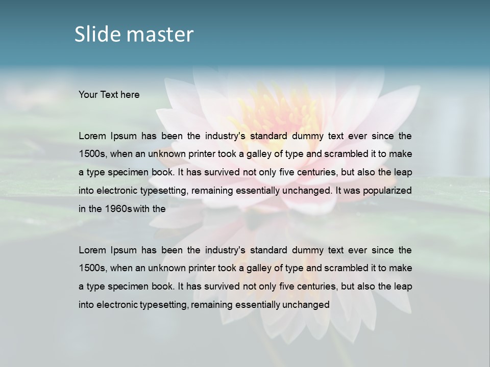 Relax Flower Single PowerPoint Template