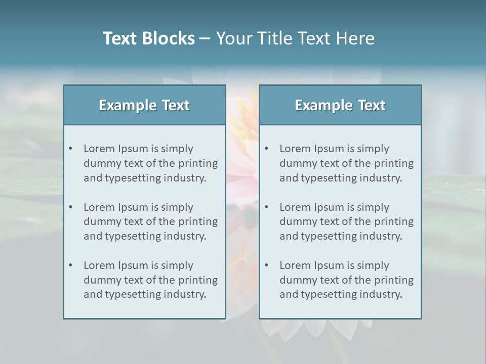Relax Flower Single PowerPoint Template