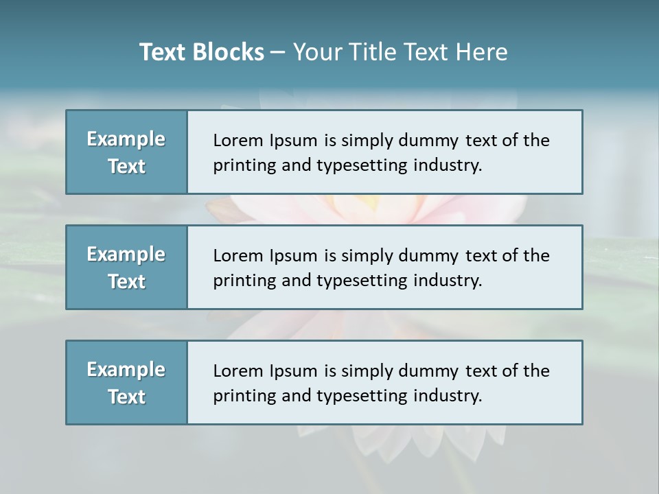 Relax Flower Single PowerPoint Template