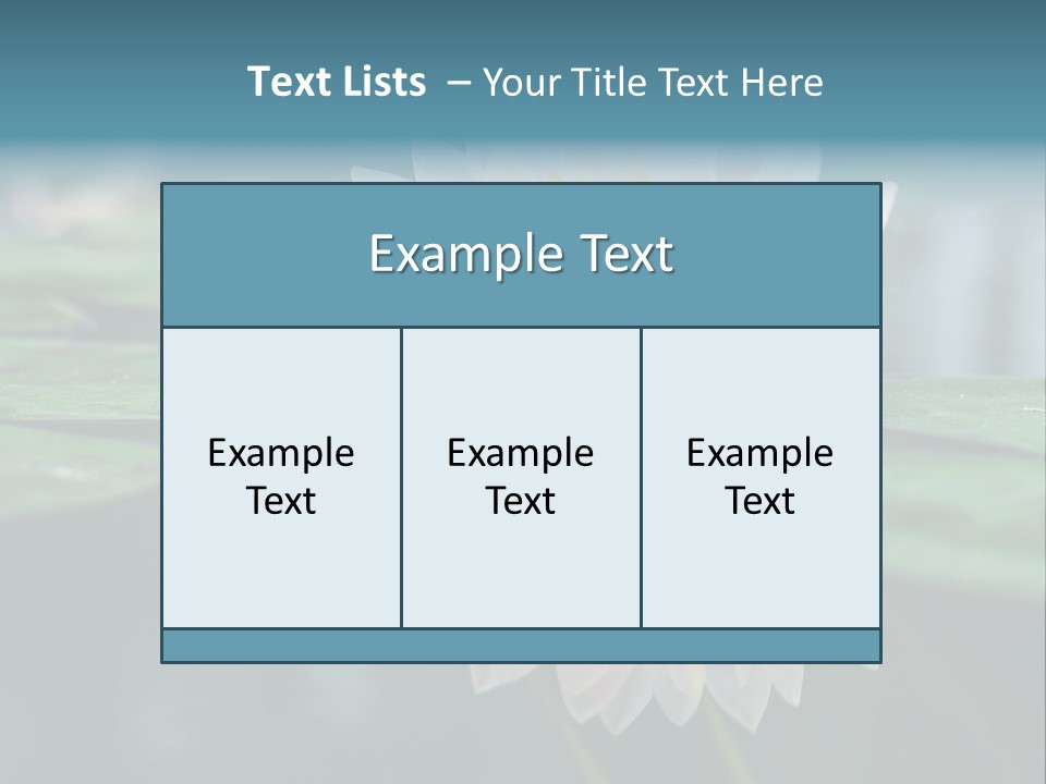 Relax Flower Single PowerPoint Template