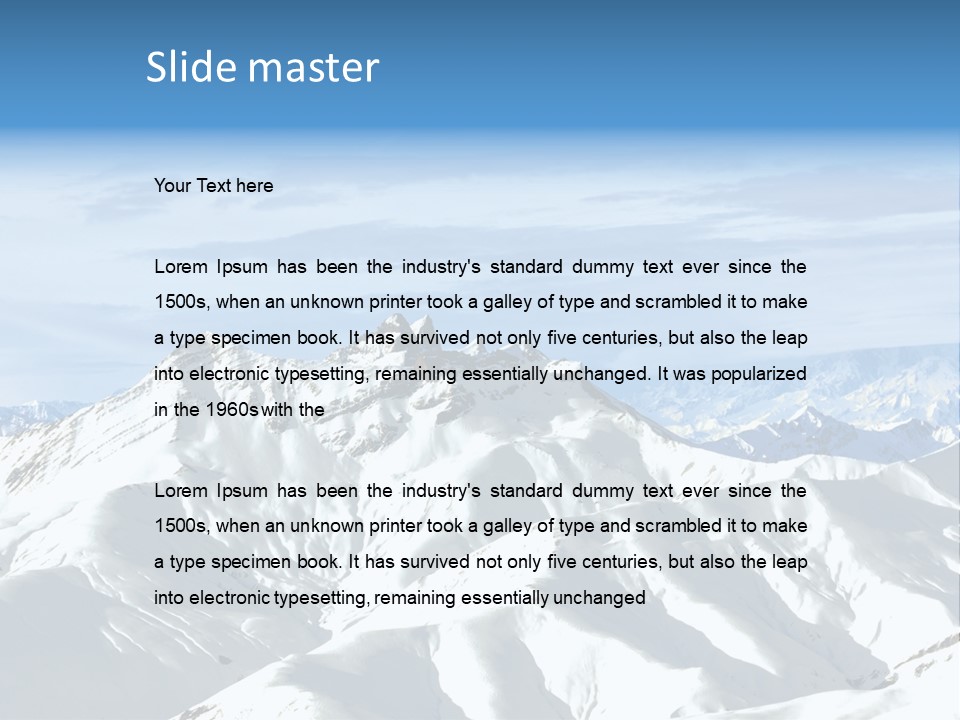 Car Cable Sky PowerPoint Template