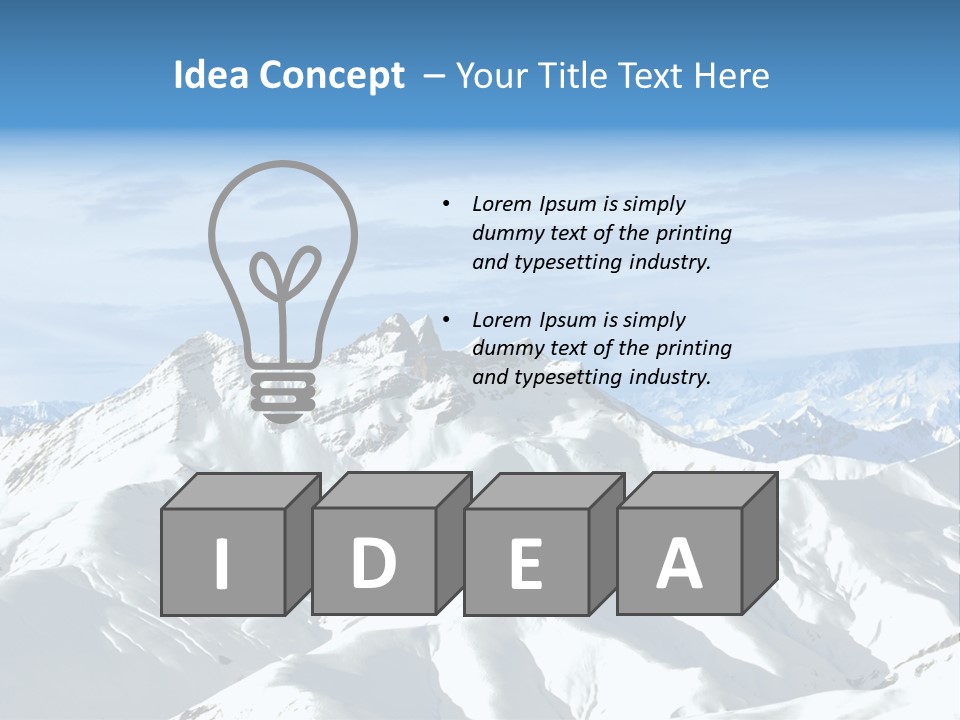 Car Cable Sky PowerPoint Template