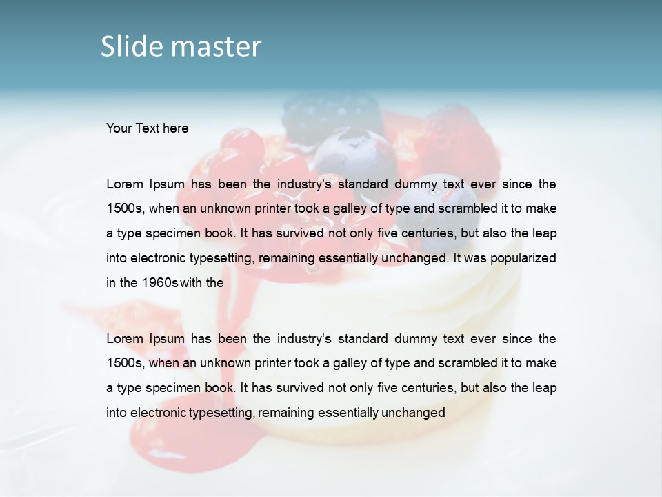 Cheese Tasty Sauce PowerPoint Template