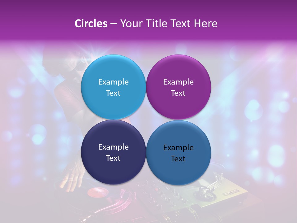 Entertainment Turntable Volume PowerPoint Template