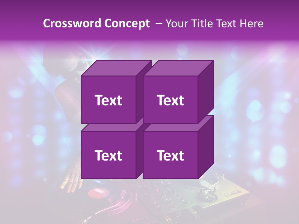 Entertainment Turntable Volume PowerPoint Template