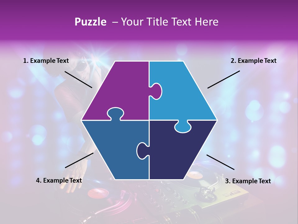 Entertainment Turntable Volume PowerPoint Template