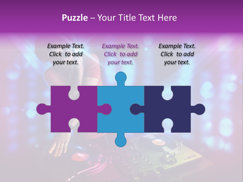 Entertainment Turntable Volume PowerPoint Template