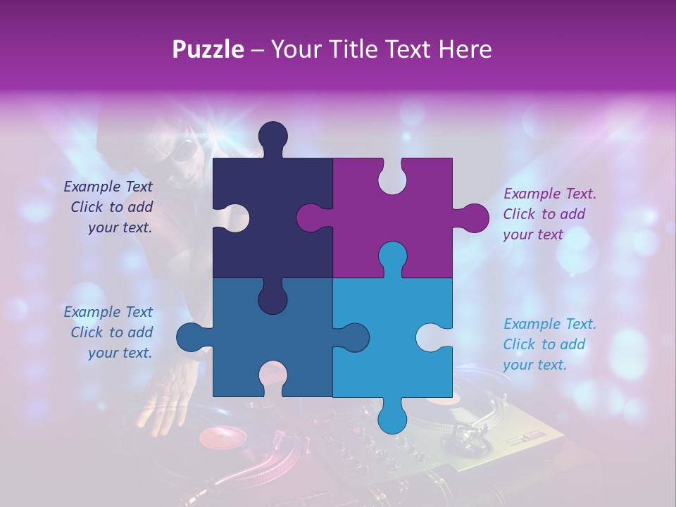 Entertainment Turntable Volume PowerPoint Template