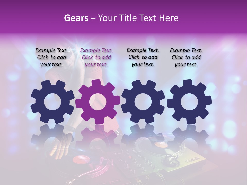 Entertainment Turntable Volume PowerPoint Template