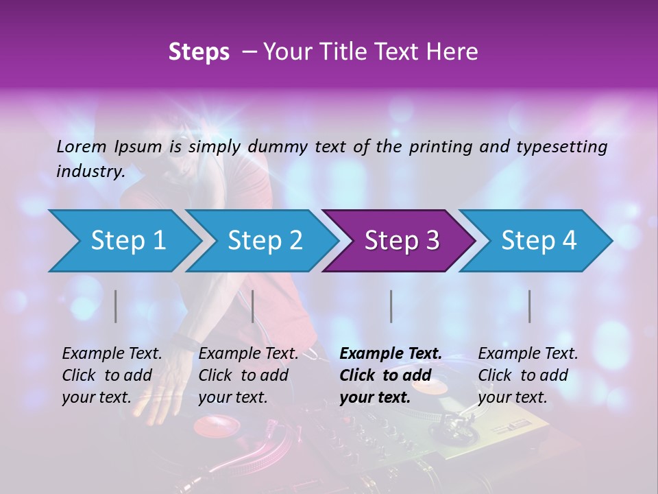 Entertainment Turntable Volume PowerPoint Template
