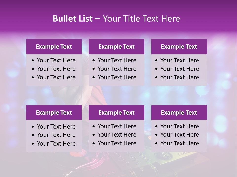 Entertainment Turntable Volume PowerPoint Template