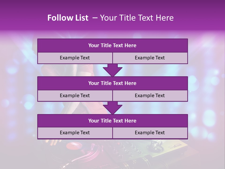 Entertainment Turntable Volume PowerPoint Template
