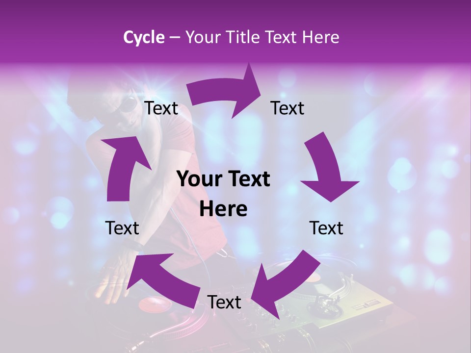 Entertainment Turntable Volume PowerPoint Template