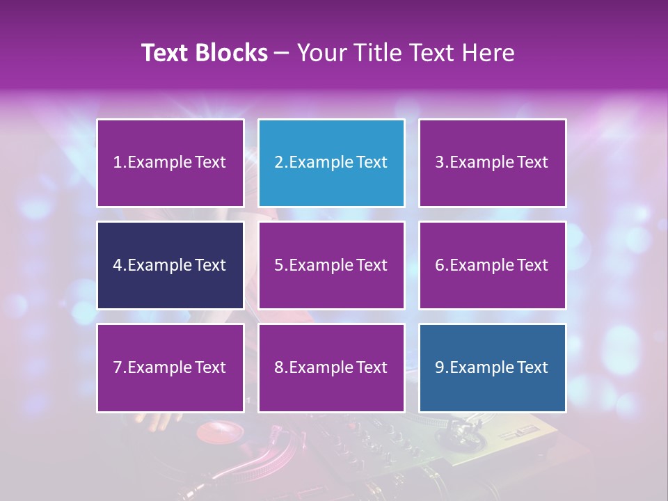 Entertainment Turntable Volume PowerPoint Template