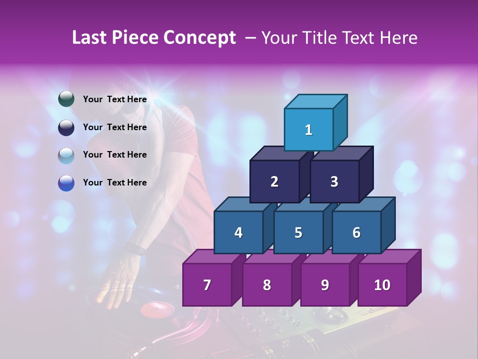 Entertainment Turntable Volume PowerPoint Template