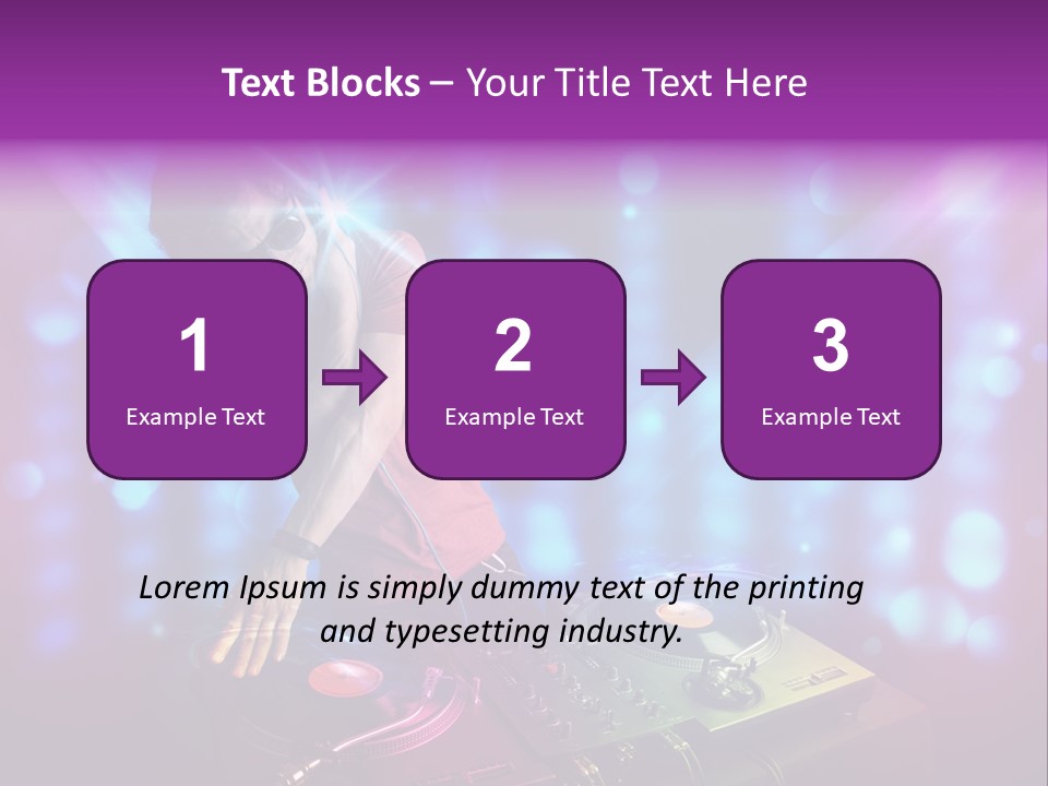Entertainment Turntable Volume PowerPoint Template