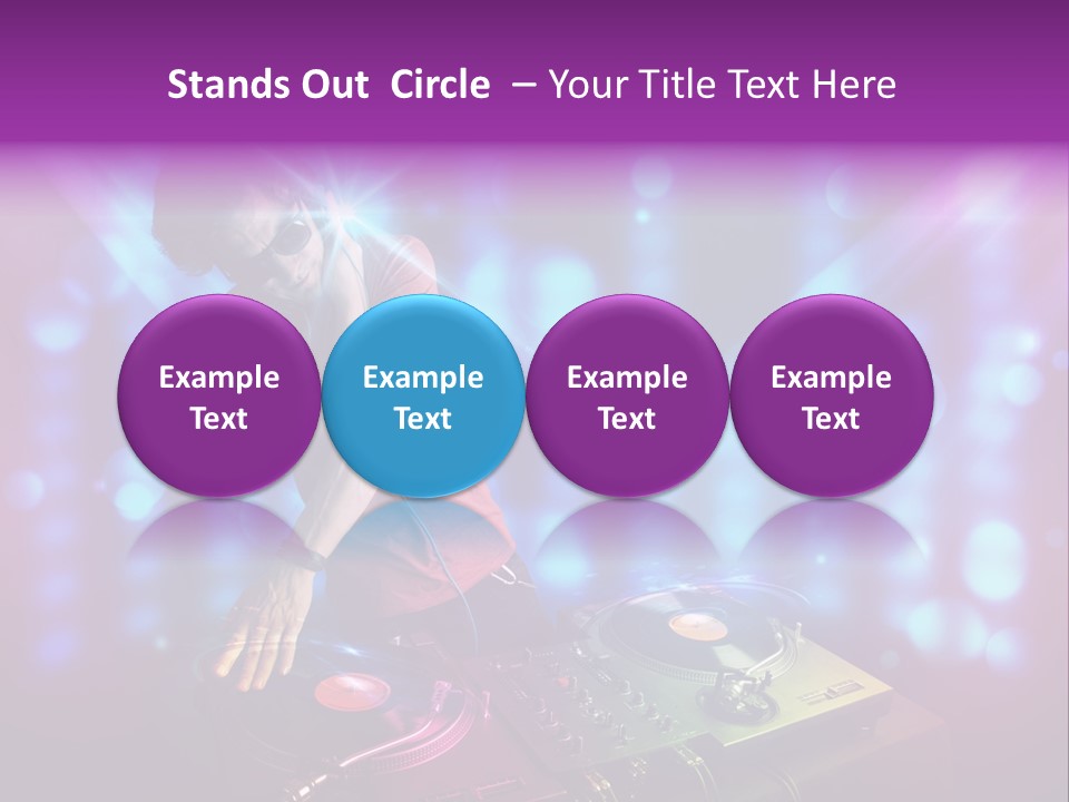 Entertainment Turntable Volume PowerPoint Template