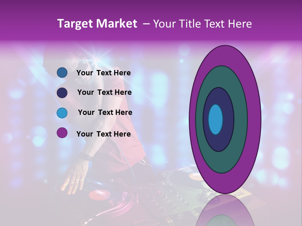 Entertainment Turntable Volume PowerPoint Template