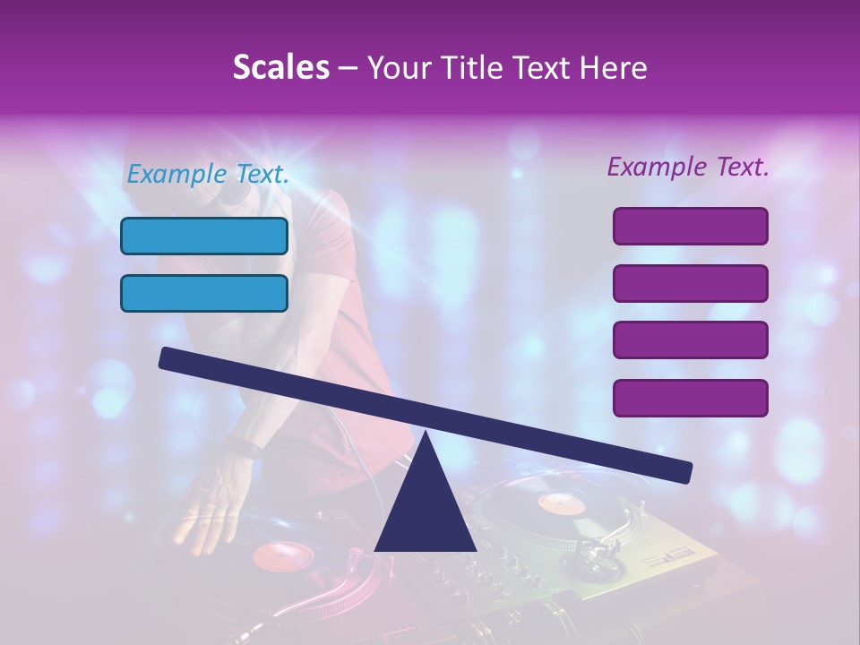 Entertainment Turntable Volume PowerPoint Template