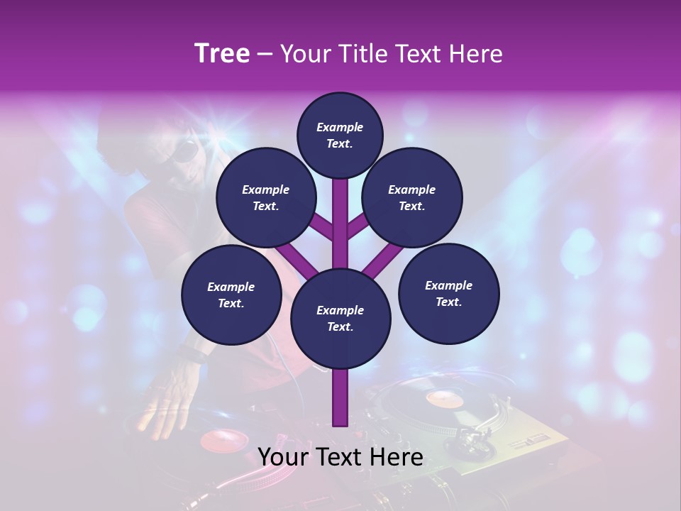 Entertainment Turntable Volume PowerPoint Template