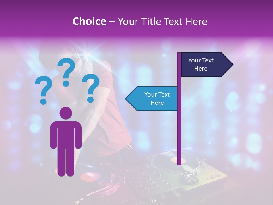 Entertainment Turntable Volume PowerPoint Template