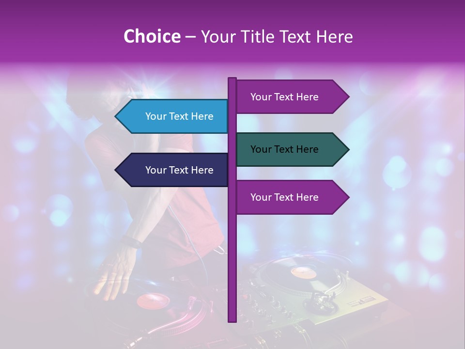 Entertainment Turntable Volume PowerPoint Template
