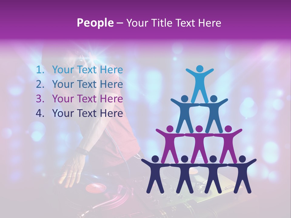 Entertainment Turntable Volume PowerPoint Template