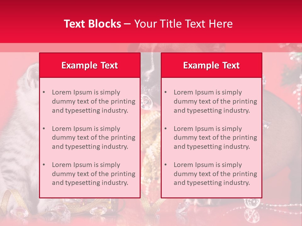 Dog Kitten And Puppy Backlight PowerPoint Template