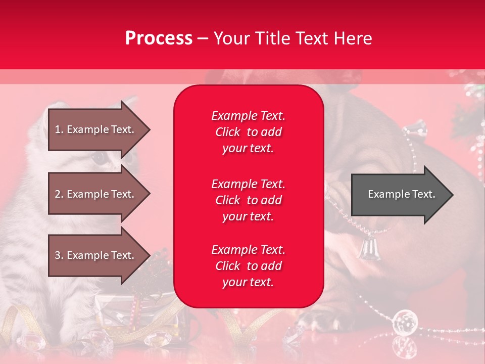 Dog Kitten And Puppy Backlight PowerPoint Template