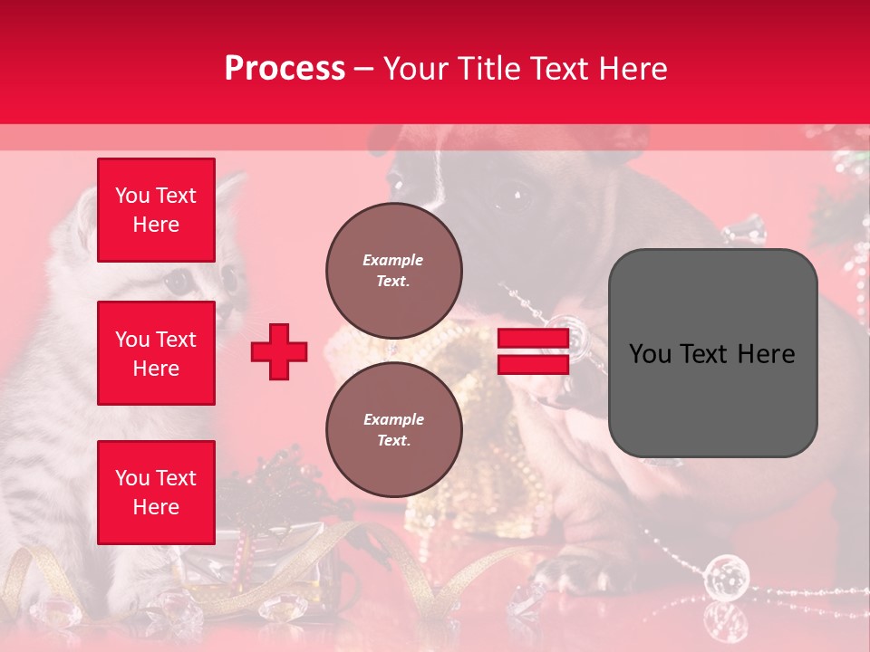 Dog Kitten And Puppy Backlight PowerPoint Template