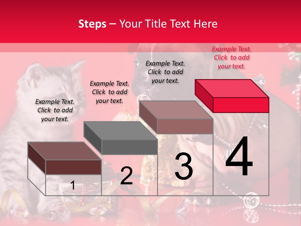 Dog Kitten And Puppy Backlight PowerPoint Template