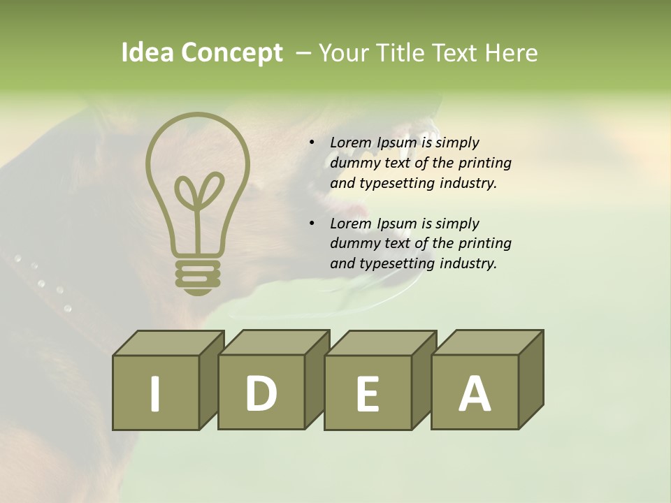 Angry Ear Savage PowerPoint Template