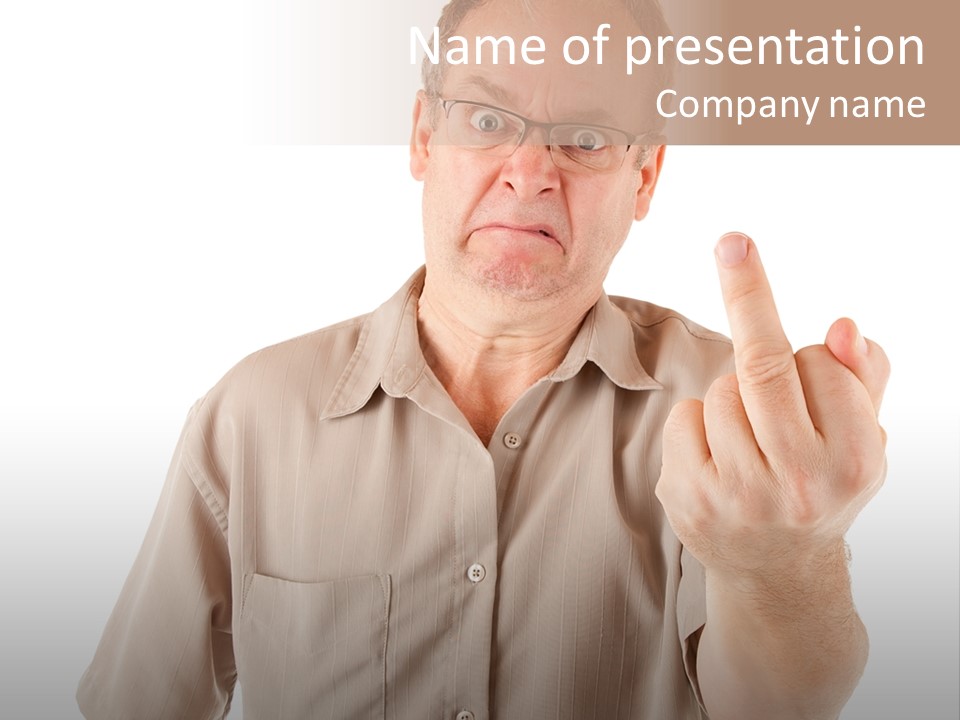 Expression Provocation Annoyed PowerPoint Template