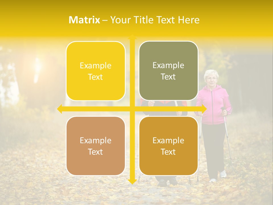 Fitness Walking Exercise Power PowerPoint Template