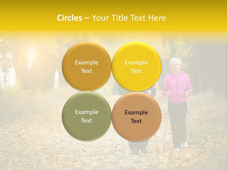 Fitness Walking Exercise Power PowerPoint Template