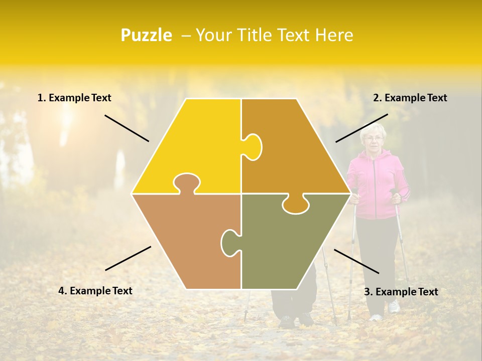 Fitness Walking Exercise Power PowerPoint Template