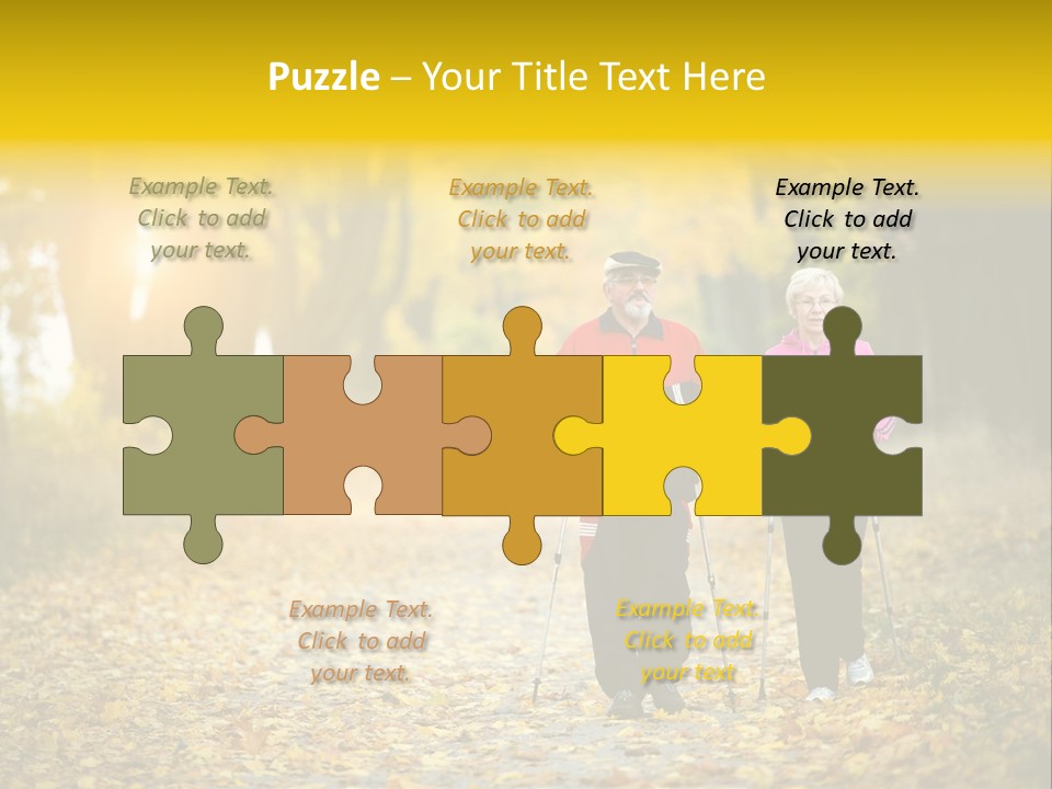 Fitness Walking Exercise Power PowerPoint Template