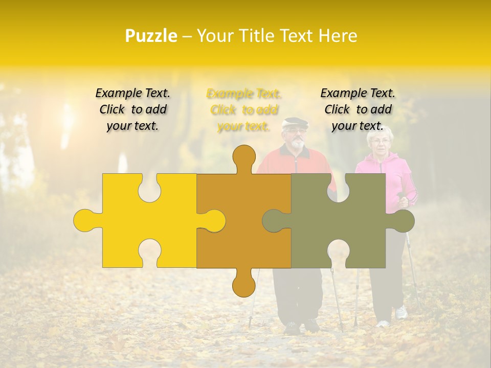 Fitness Walking Exercise Power PowerPoint Template