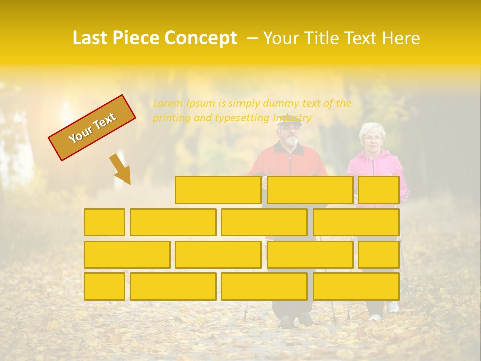 Fitness Walking Exercise Power PowerPoint Template