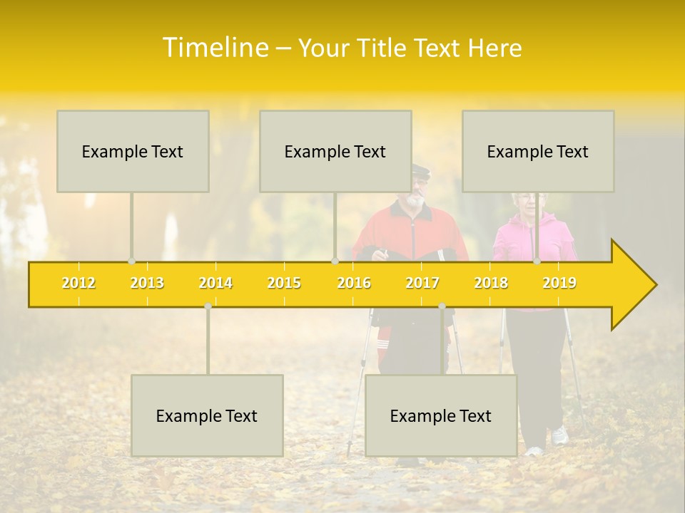 Fitness Walking Exercise Power PowerPoint Template