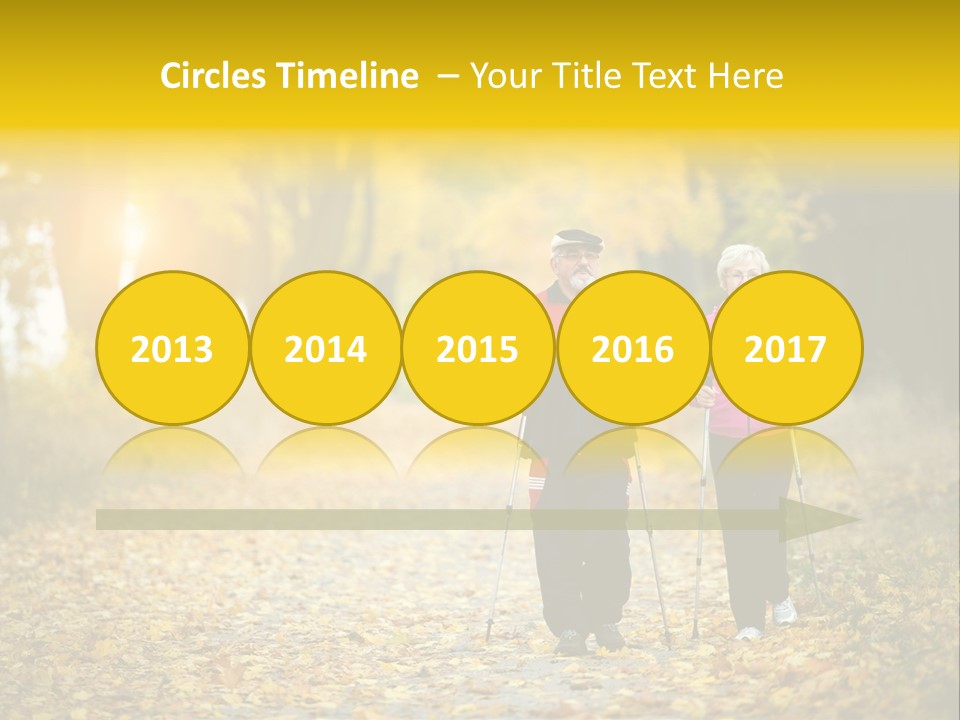 Fitness Walking Exercise Power PowerPoint Template