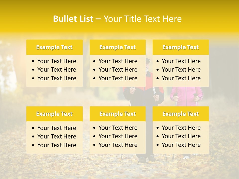Fitness Walking Exercise Power PowerPoint Template