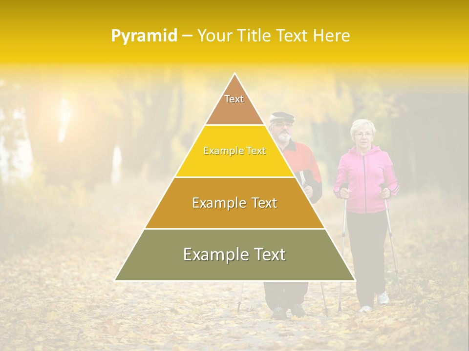 Fitness Walking Exercise Power PowerPoint Template