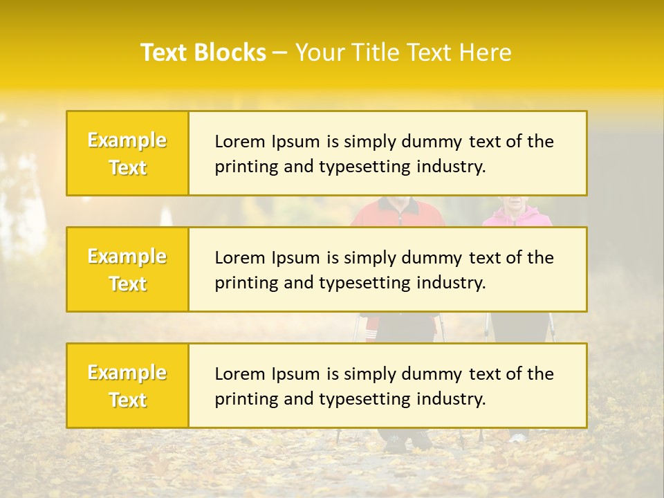 Fitness Walking Exercise Power PowerPoint Template