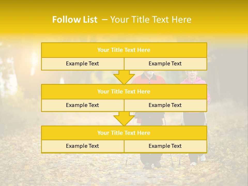 Fitness Walking Exercise Power PowerPoint Template