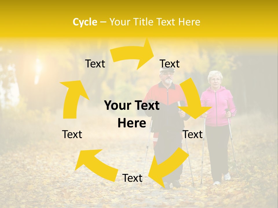 Fitness Walking Exercise Power PowerPoint Template