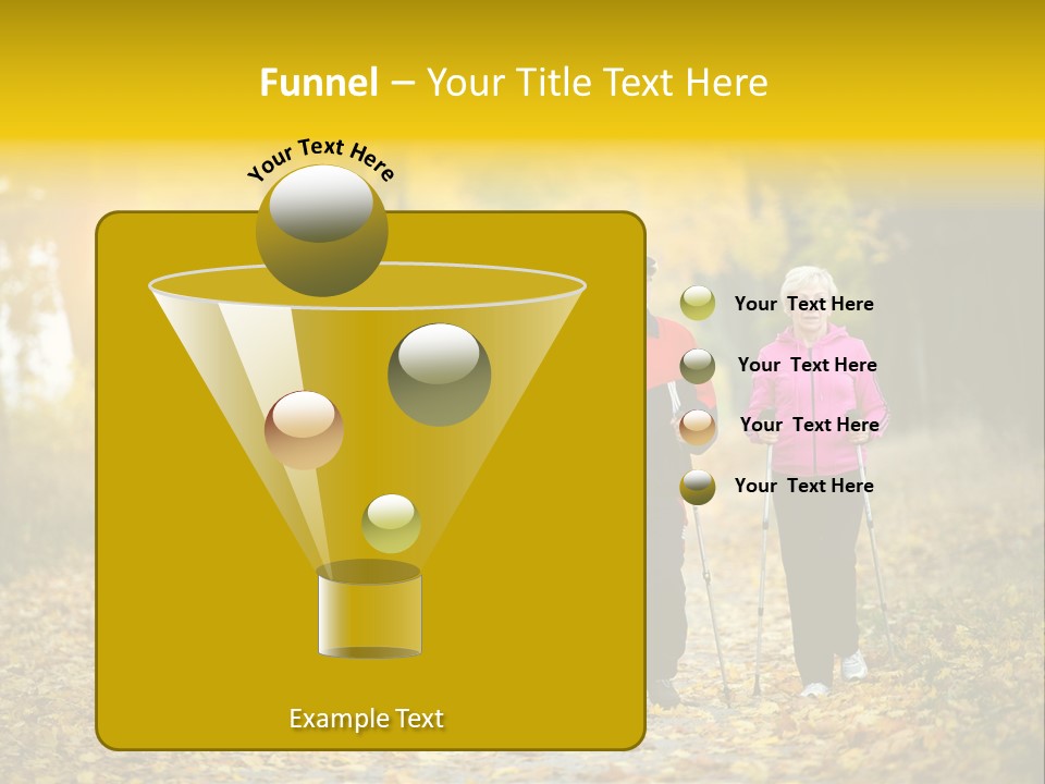 Fitness Walking Exercise Power PowerPoint Template