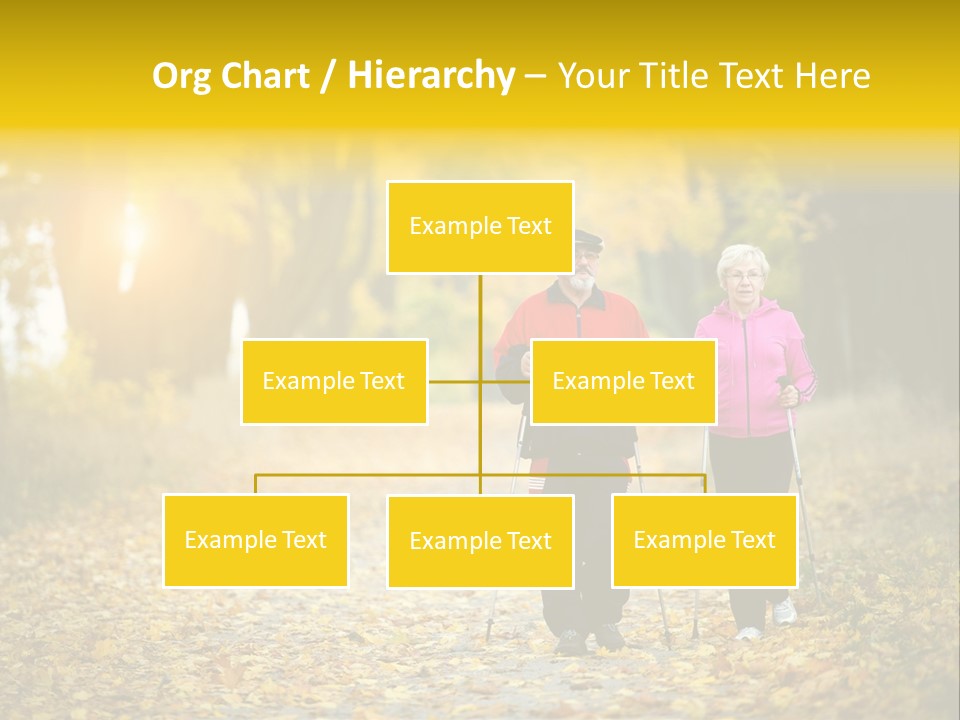Fitness Walking Exercise Power PowerPoint Template