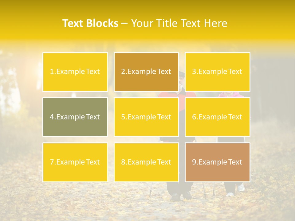 Fitness Walking Exercise Power PowerPoint Template